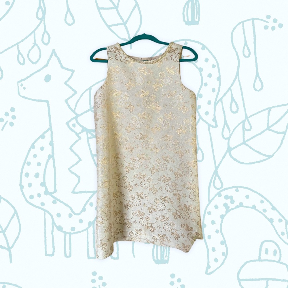 Gold floral dress 💛